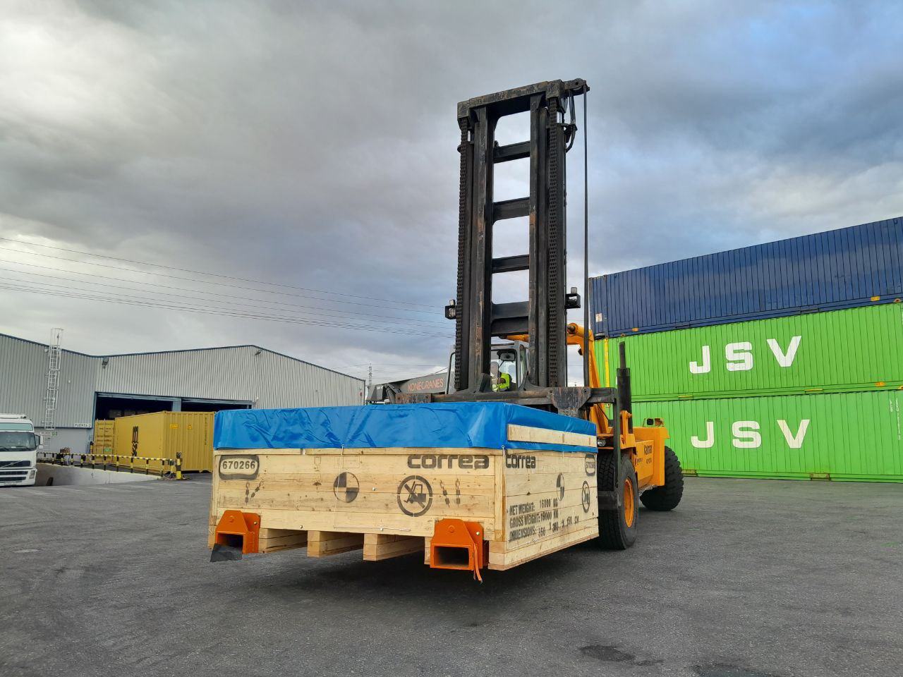 Transvase a plataforma o góndola